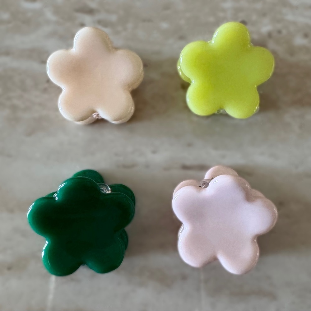 Urban Outfitters Flower Hair Clip Set (4)